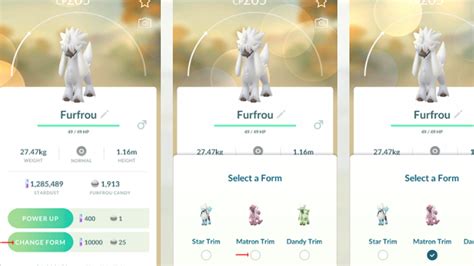 Pokemon Go Form Change .